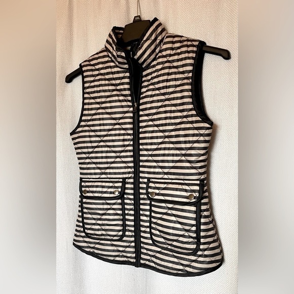 Cremieux black and tan striped vest - Picture 1 of 6